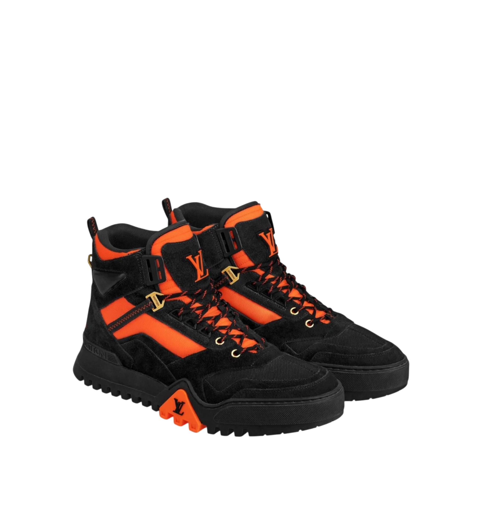 Louis Vuitton Sneakers Brownsville Black Orange Men 8