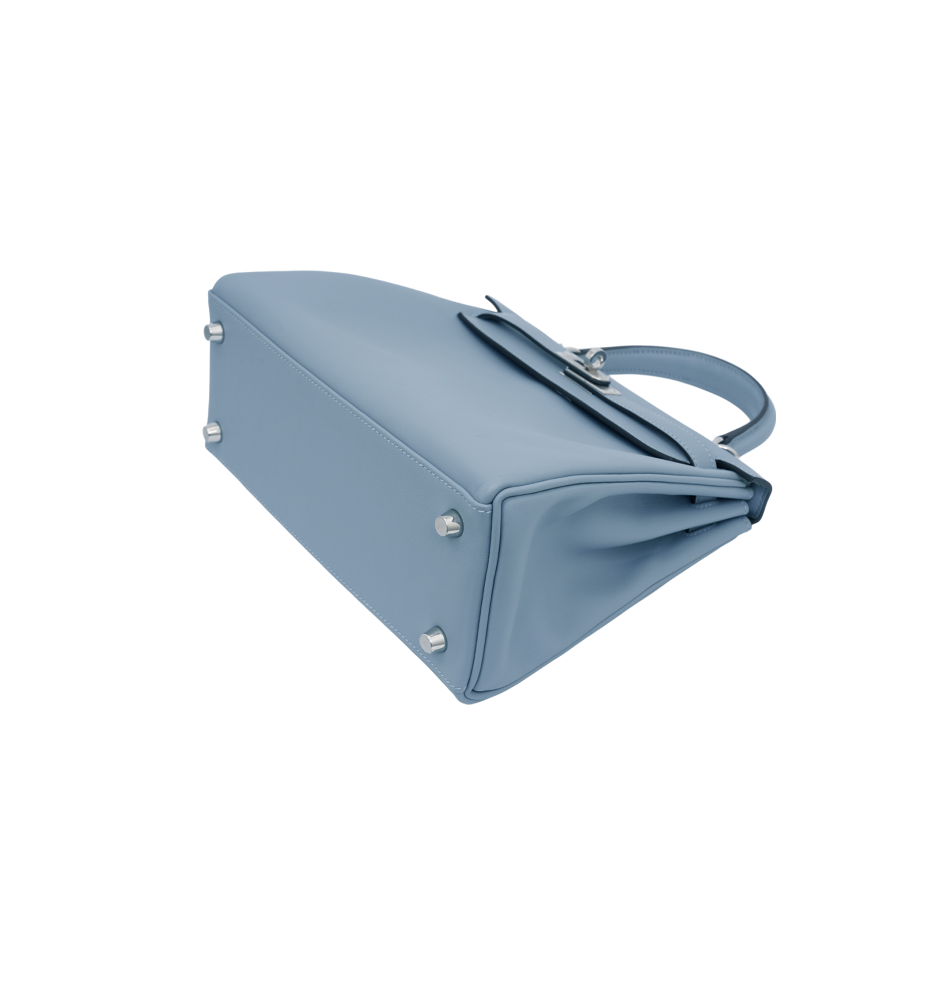 Hermès Kelly 25 Bleu Lin (J7) Swift PHW