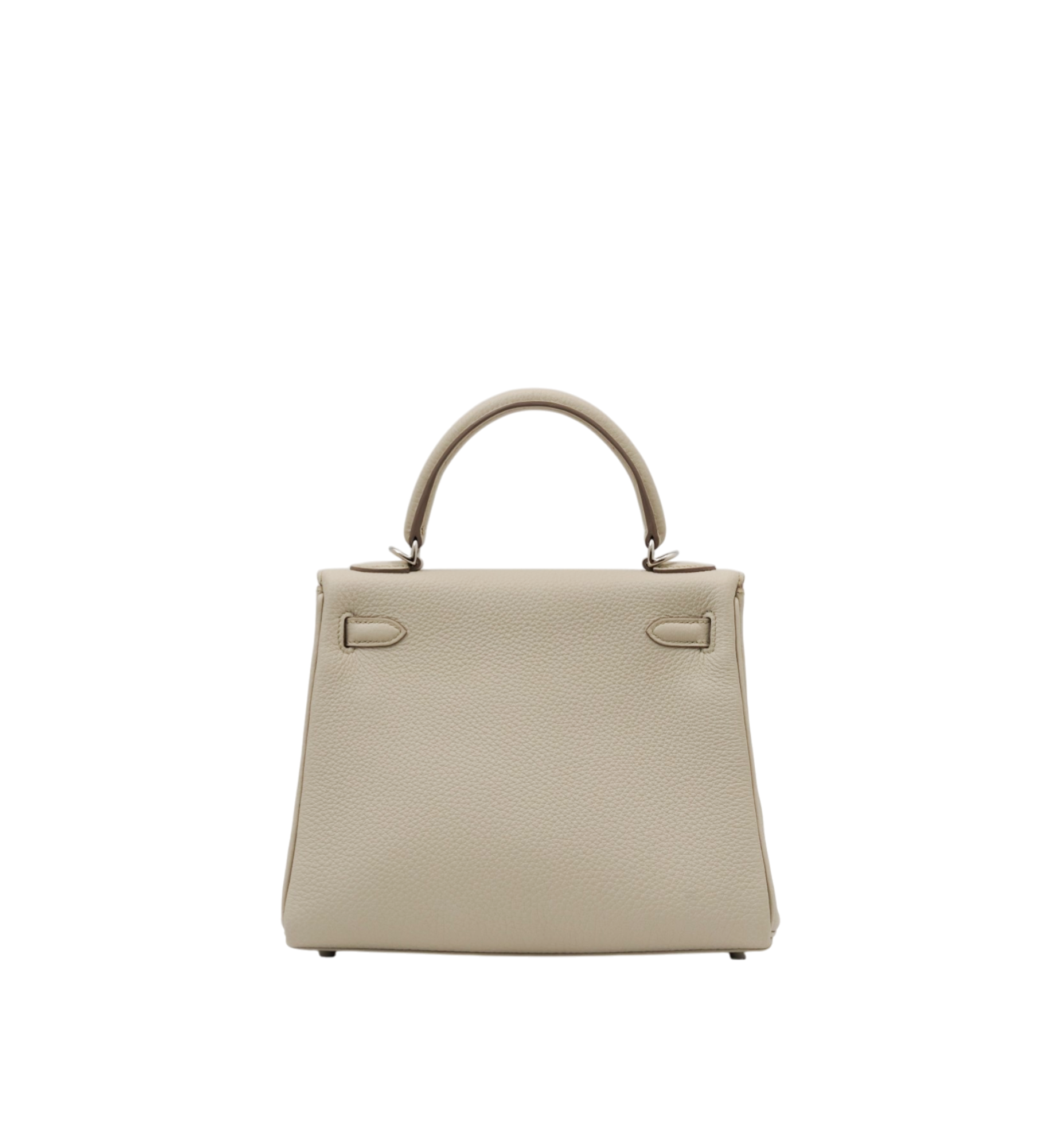 Hermès Kelly 25 Togo Retourne Craie PHW