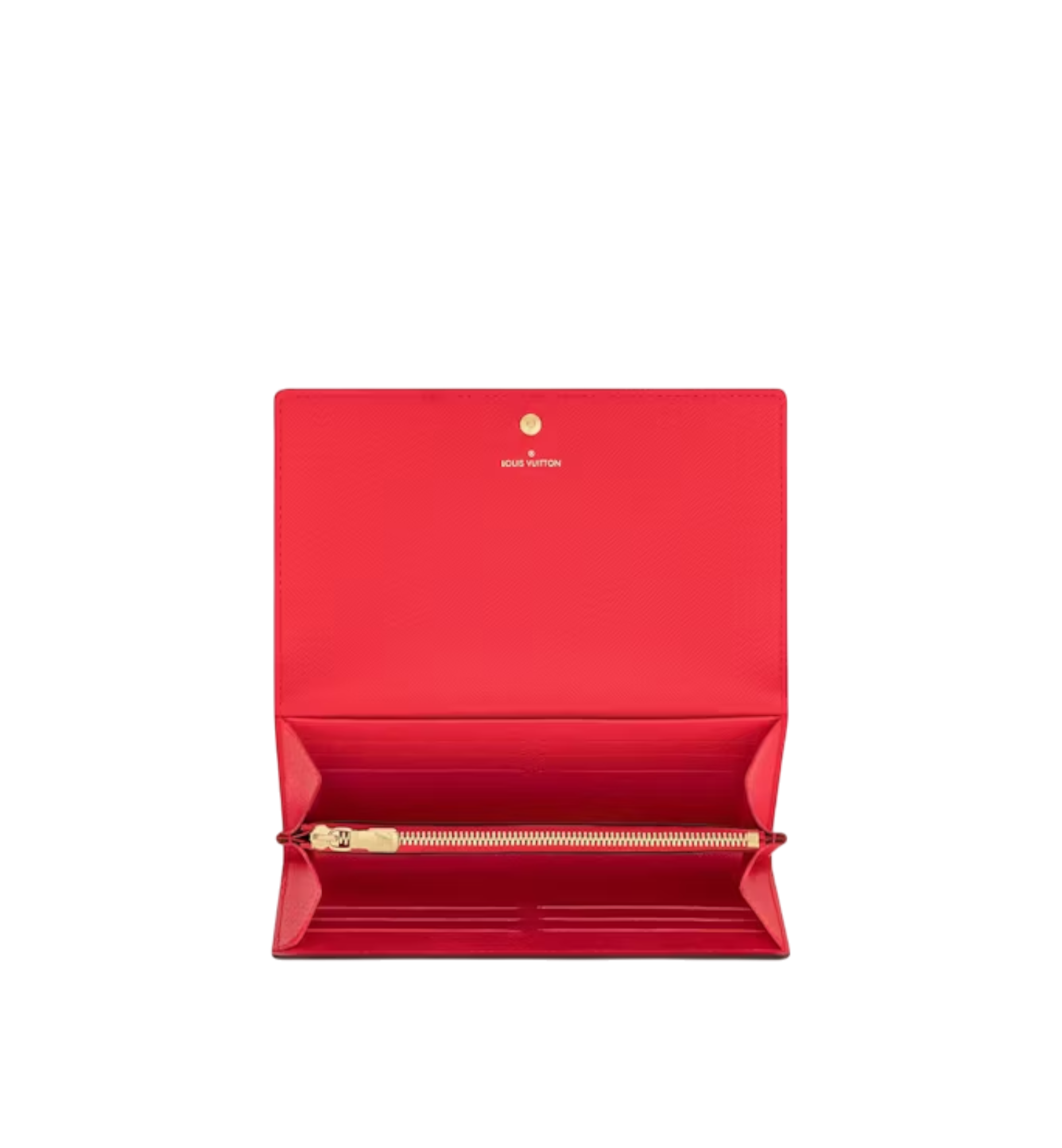 Louis Vuitton Sarah Wallet Damier Ebène Vivienne Red