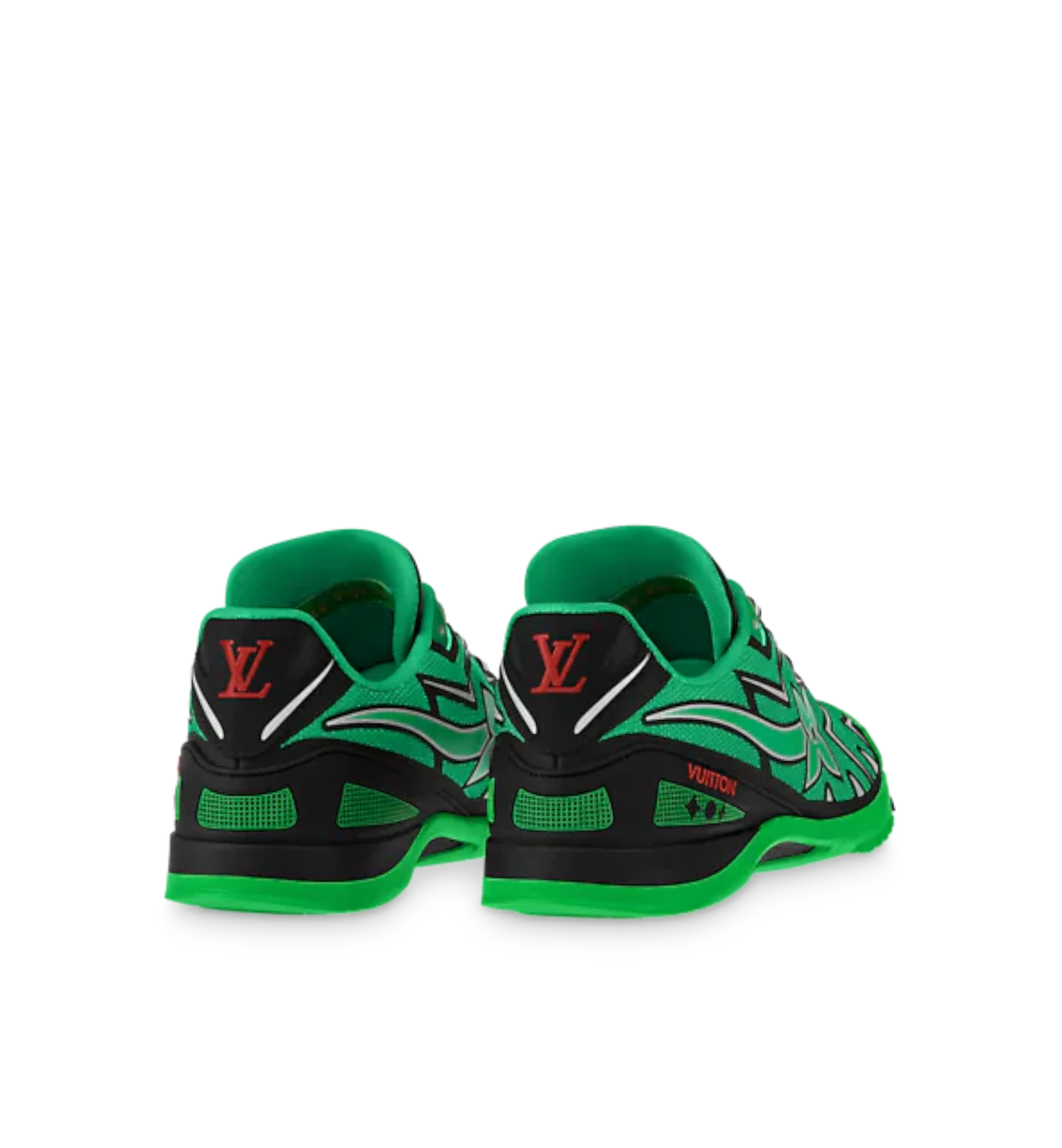 Louis Vuitton Sprint Athletic Sneakers Black | Green Men