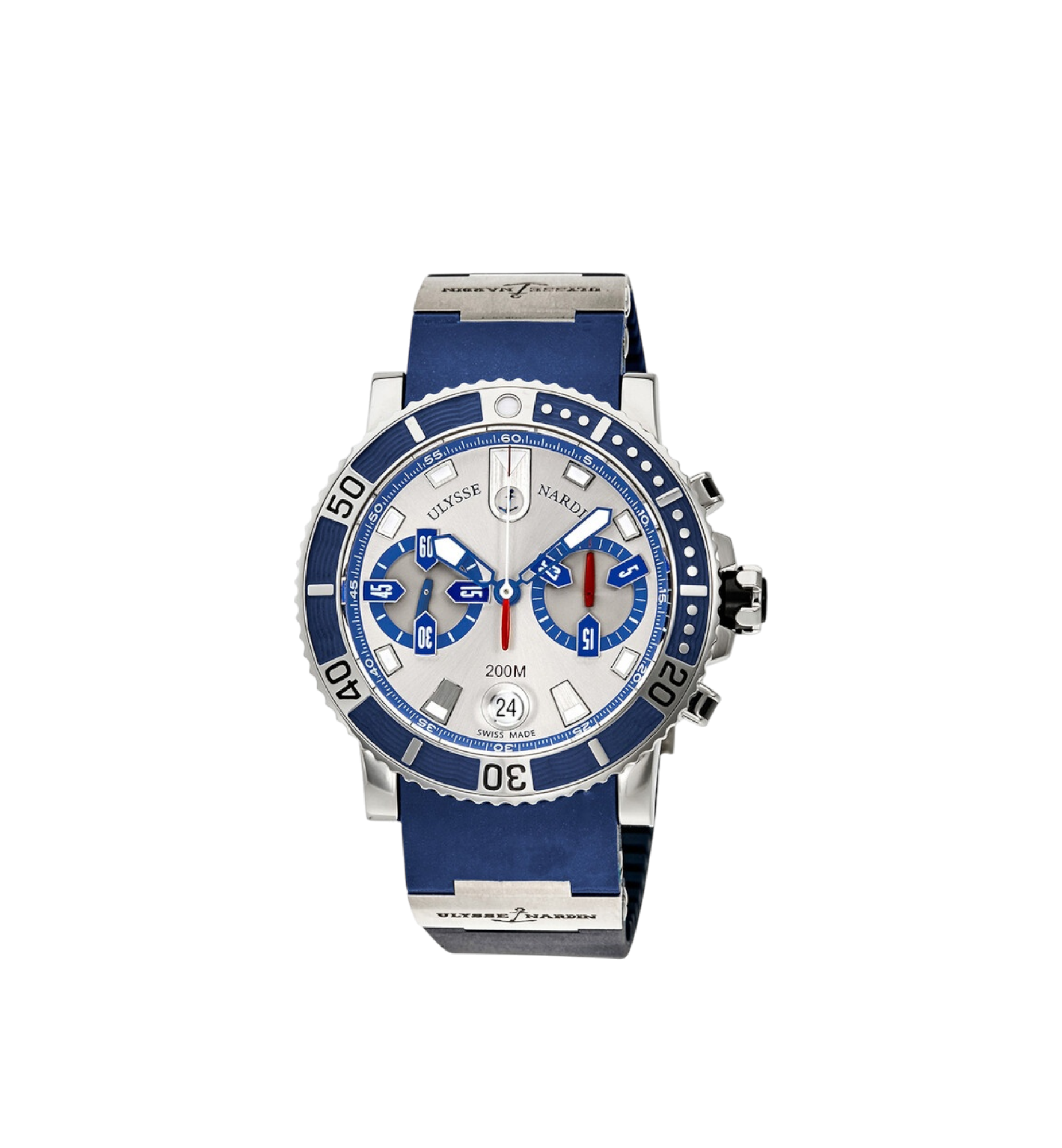 Ulysse Nardin Maxi Marine Diver Chronograph Steel Silver Dial Ref. 8003-102