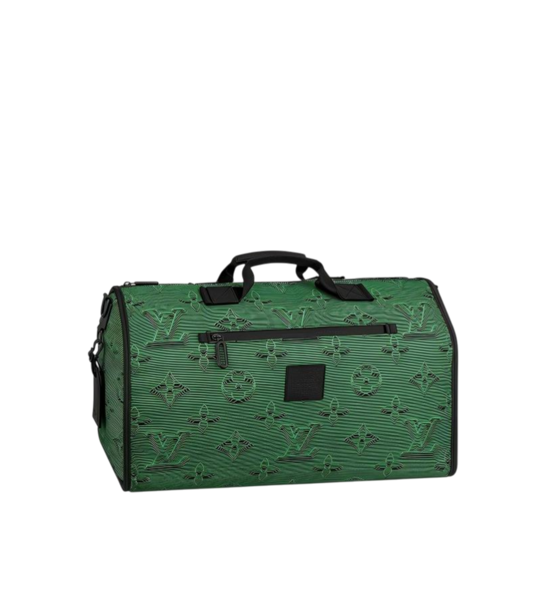Louis Vuitton Monogram 3D Nylon 2054 Reversible Keepall Black Green