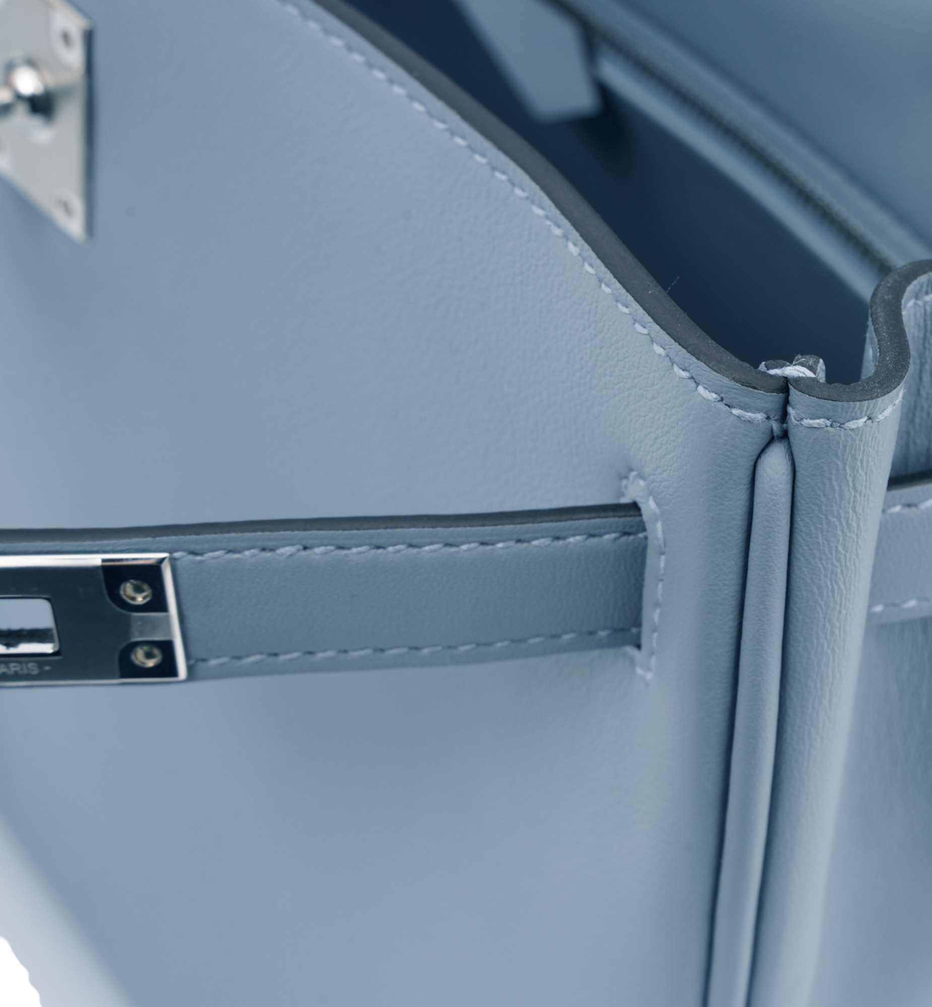 Hermès Kelly 25 Bleu Lin (J7) Swift PHW