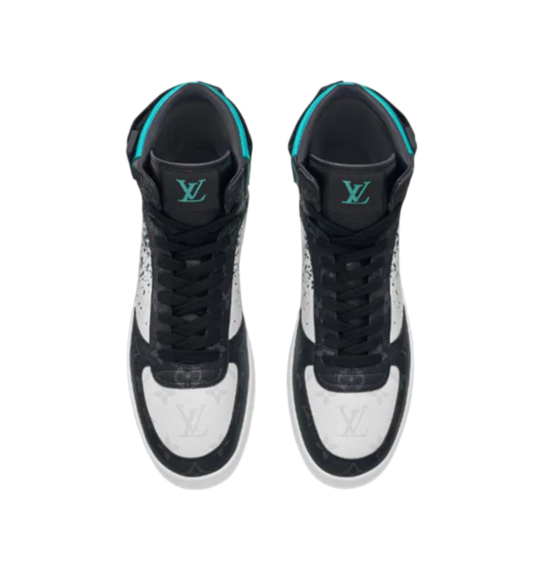 Louis Vuitton Rivoli High Sneaker Monogram Blue Metallic Men