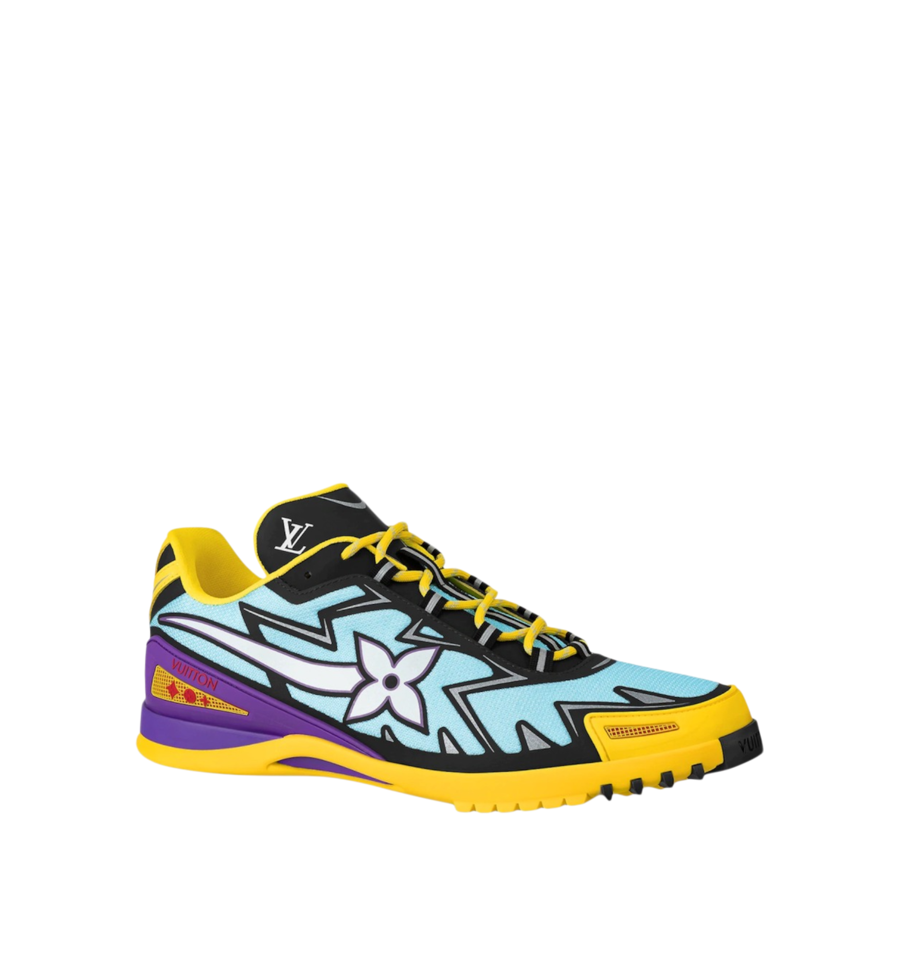 Louis Vuitton Sprint Athletic Sneakers Black | Yellow Men