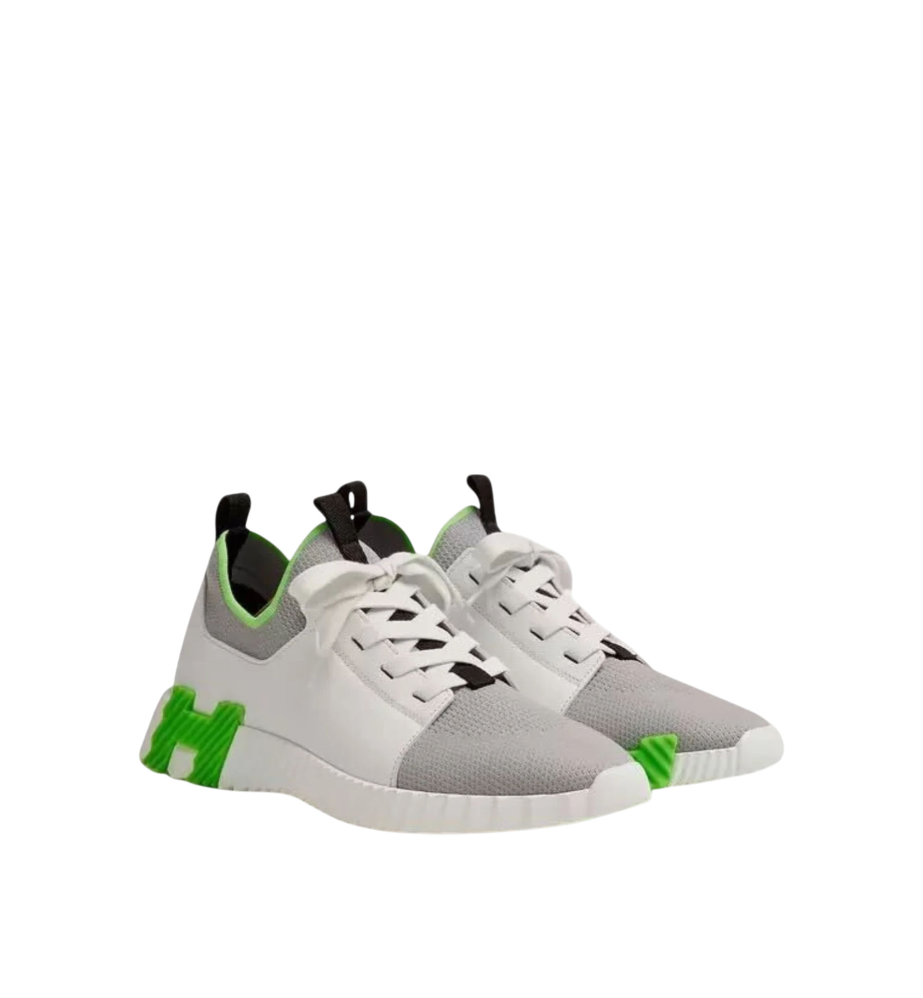 Hermès Depart Slip-on Sneaker Grey White Green