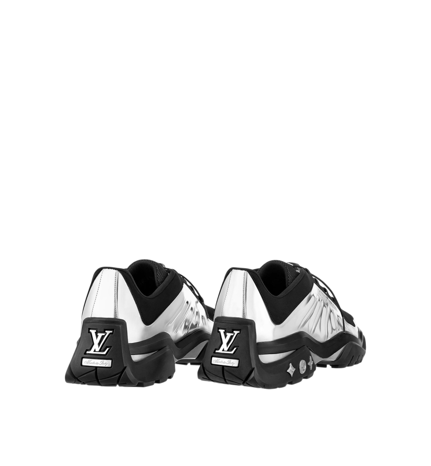 LOUIS VUITTON MILLENIUM SNEAKER SILVER BLACK MEN