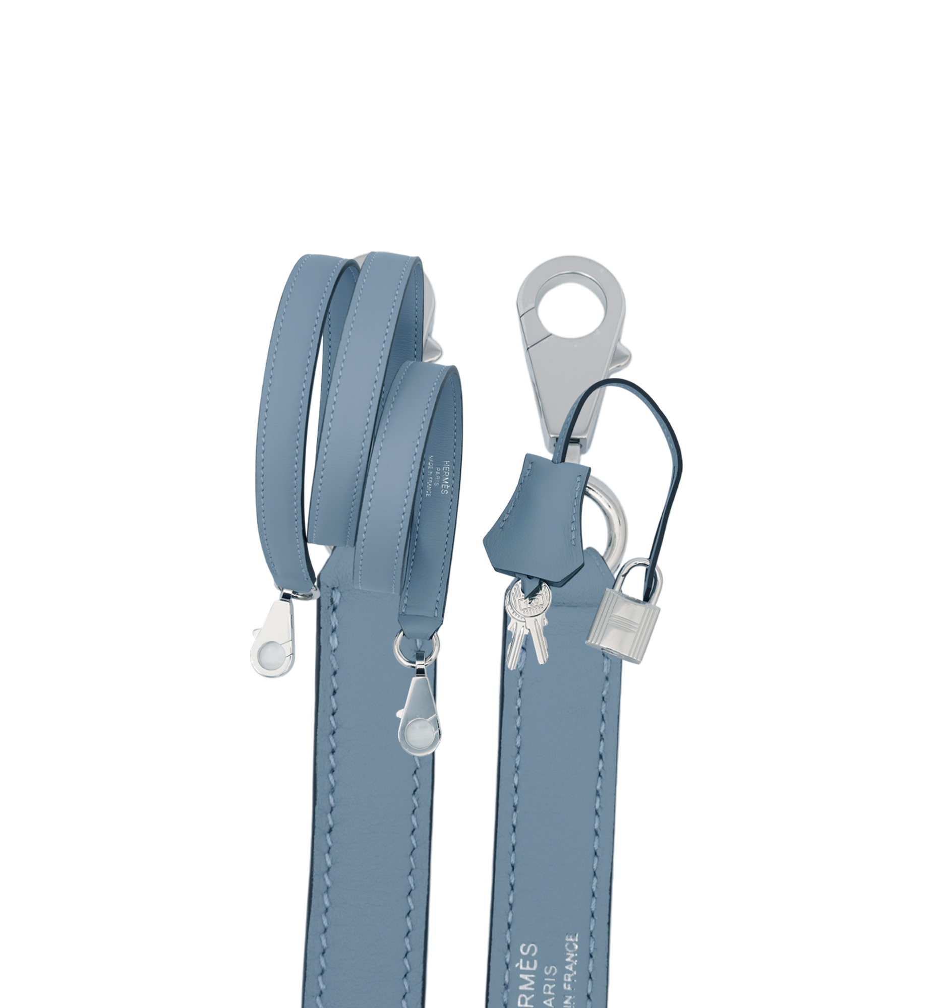 Hermès Kelly 25 Bleu Lin (J7) Swift PHW