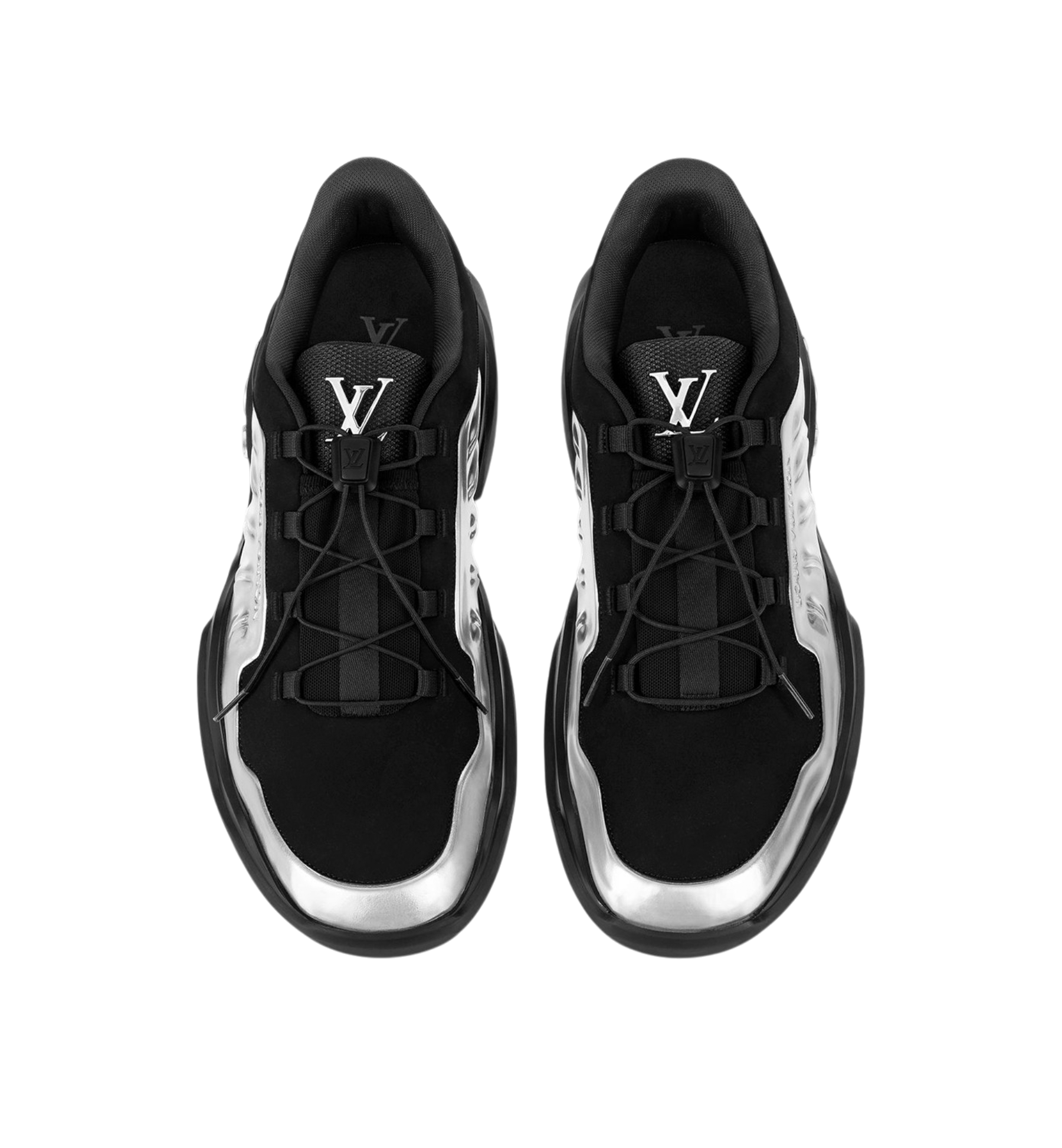 LOUIS VUITTON MILLENIUM SNEAKER SILVER BLACK MEN