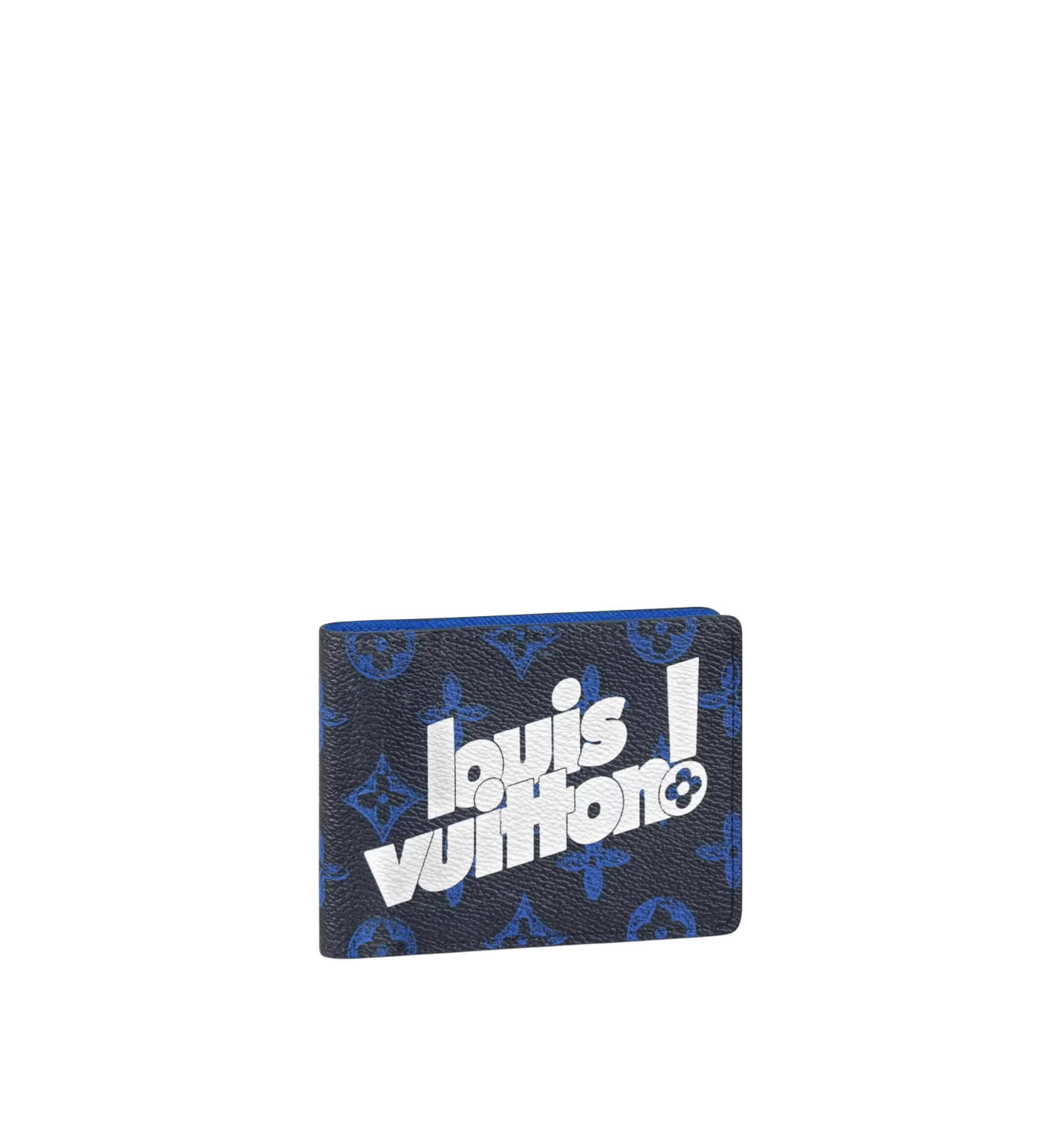 Louis Vuyitton Vintage Monogram Everyday Wallet Blue