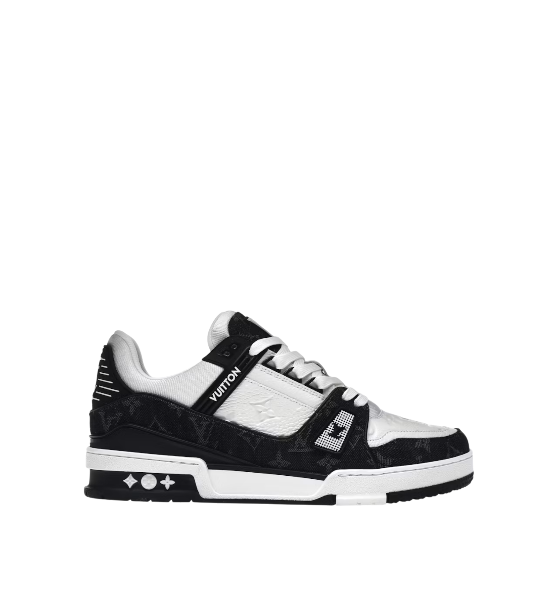 LOUIS VUITTON SNEAKER DENIM BLACK AND WHITE MEN