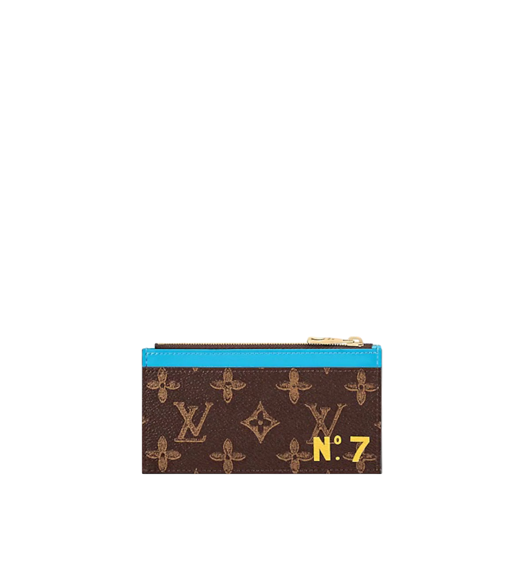 Louis Vuitton Wallet and Coin Holder Virgil Abloh N°7 Monogram Turquoise