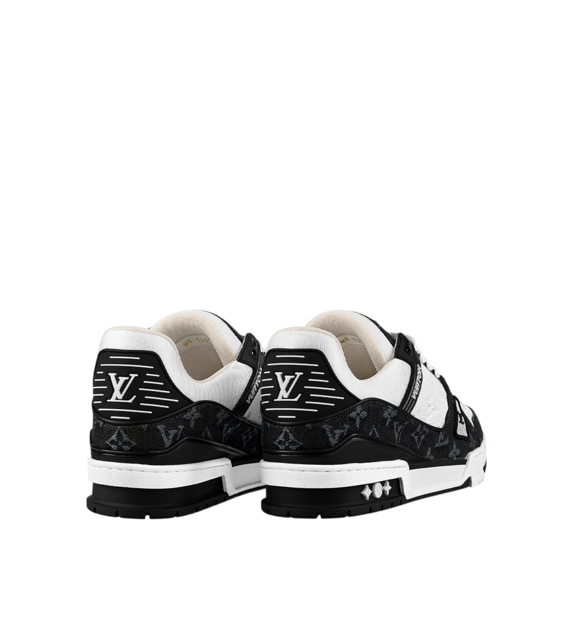 LOUIS VUITTON SNEAKER DENIM BLACK AND WHITE MEN
