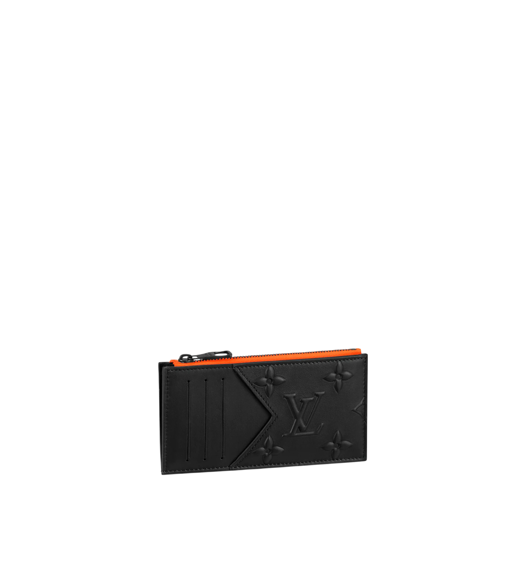 Louis Vuitton Coin Card Holder Monogram Seal Black