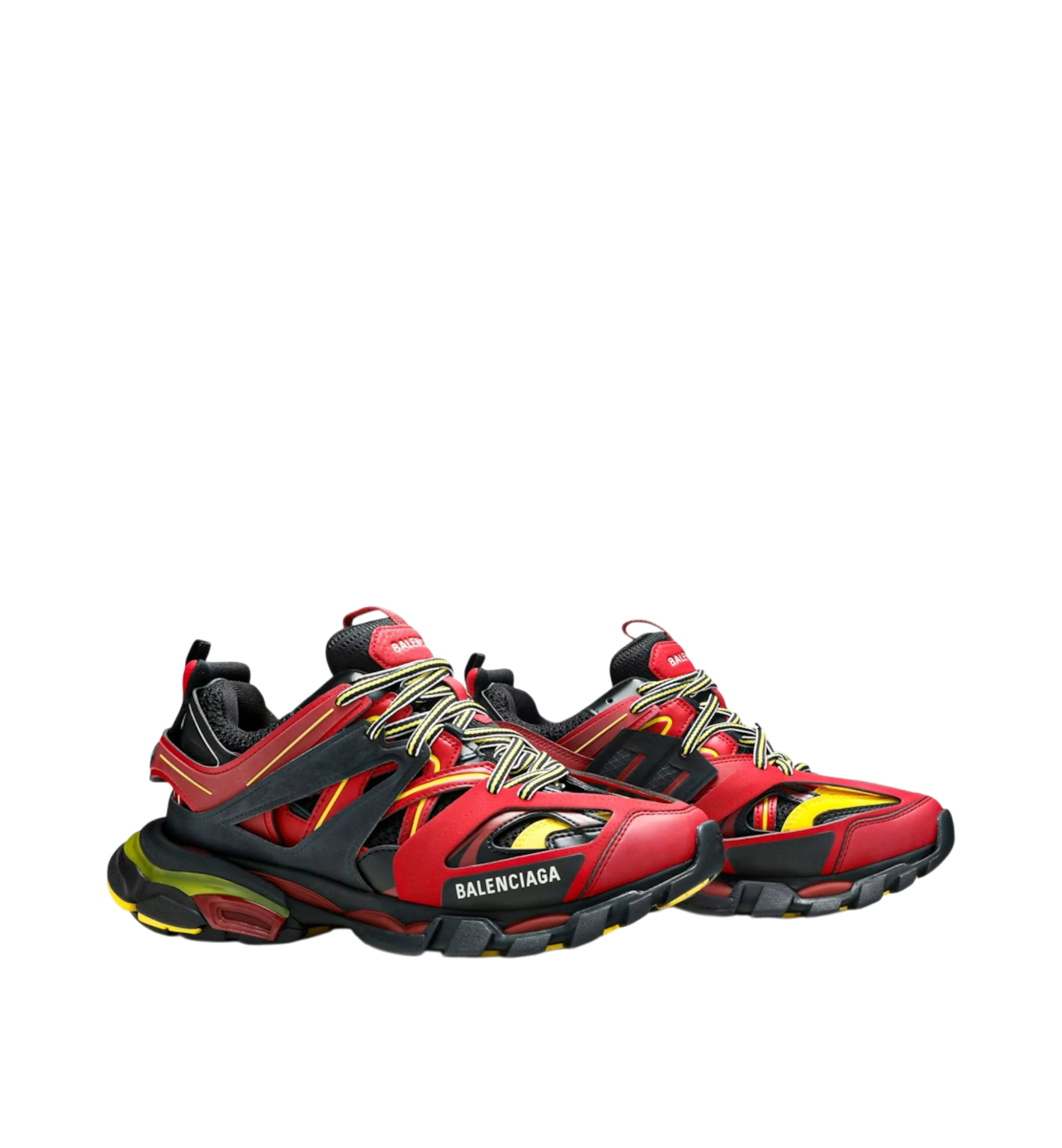 Balenciaga Track Caged Sneaker Red Yellow Black