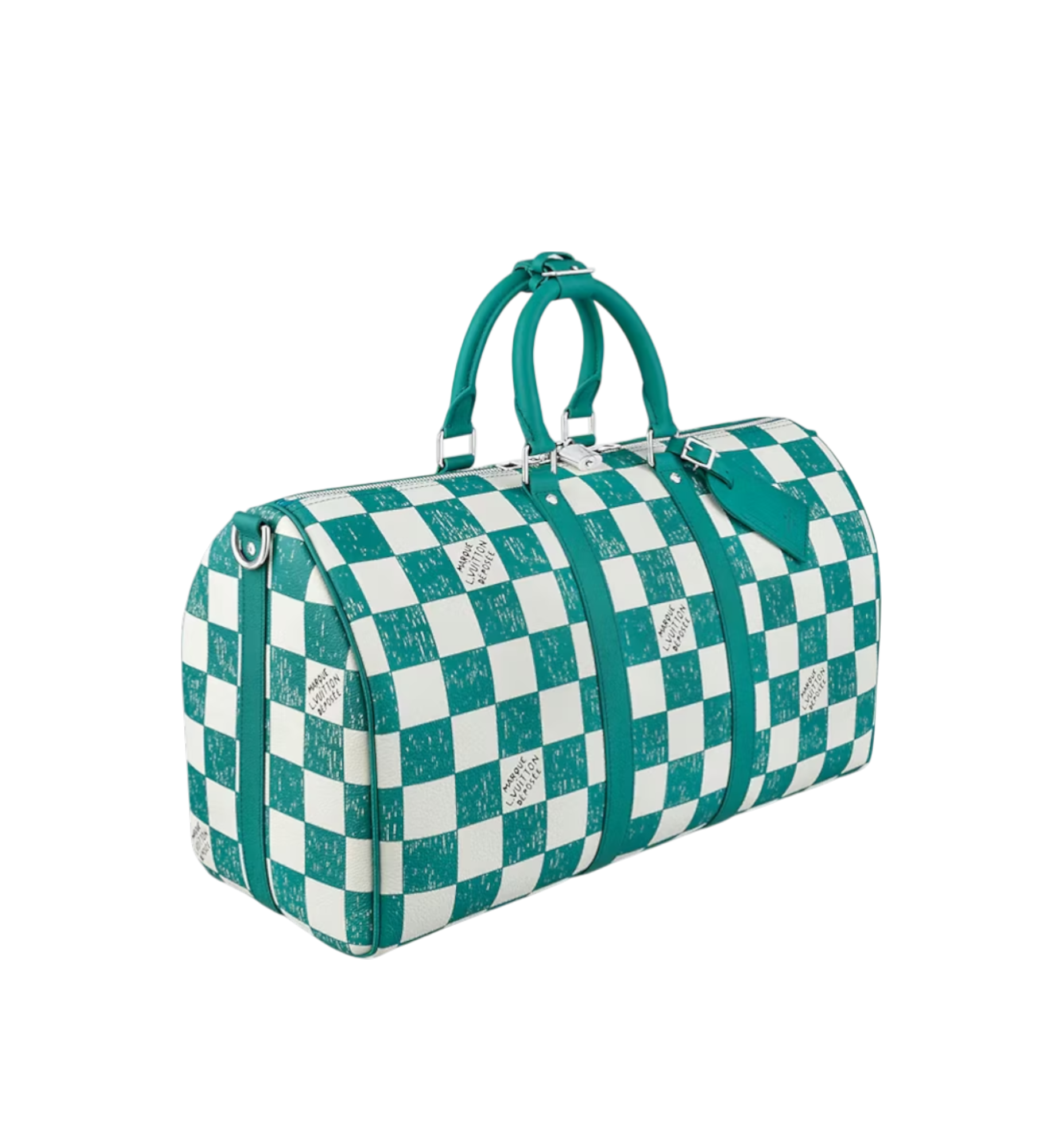 Louis Vuitton Keepall 45 Band. Damier Green Turquoise