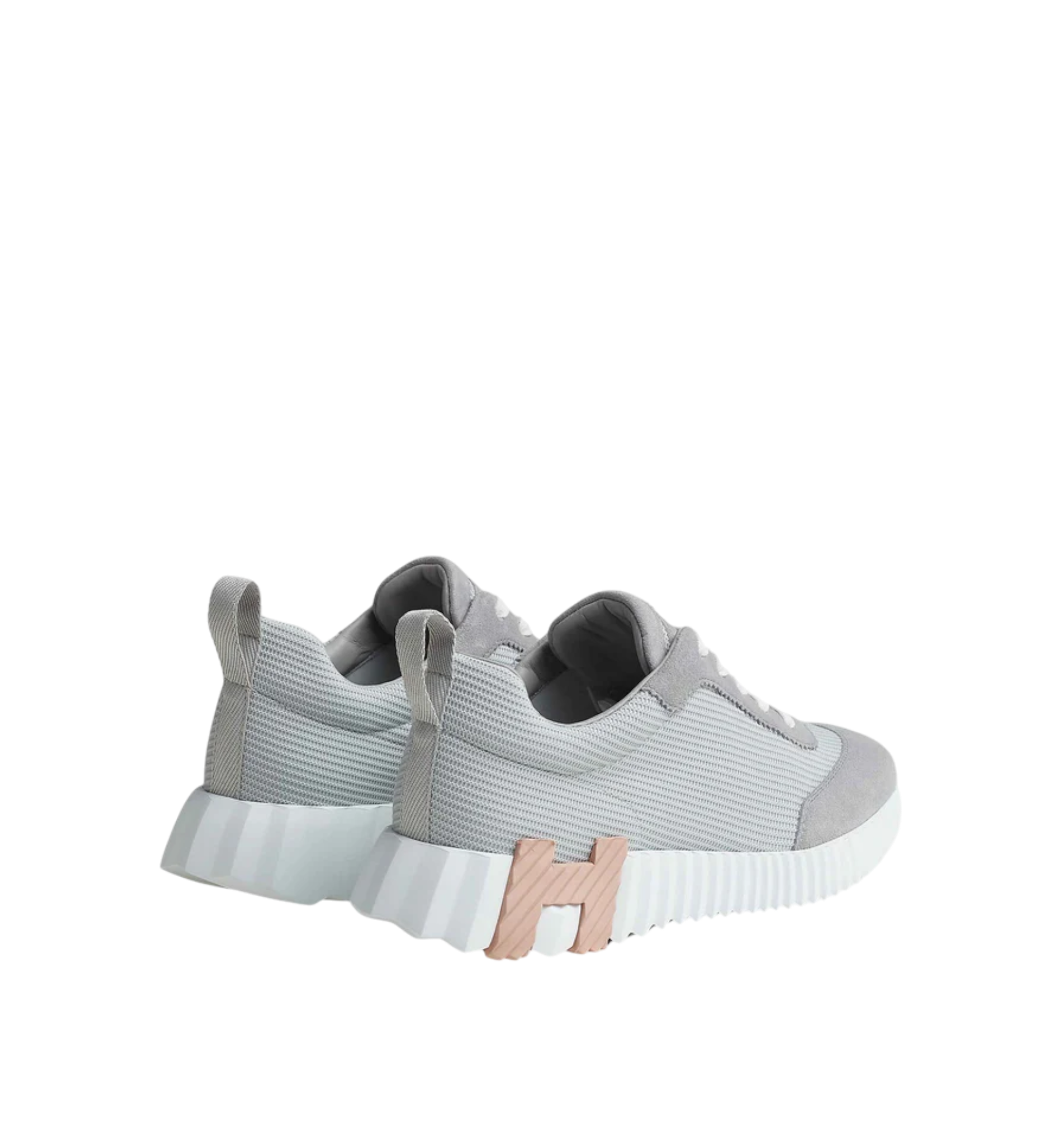 Hermès Bouncing Sneaker "Gris Temperance With Yellow"