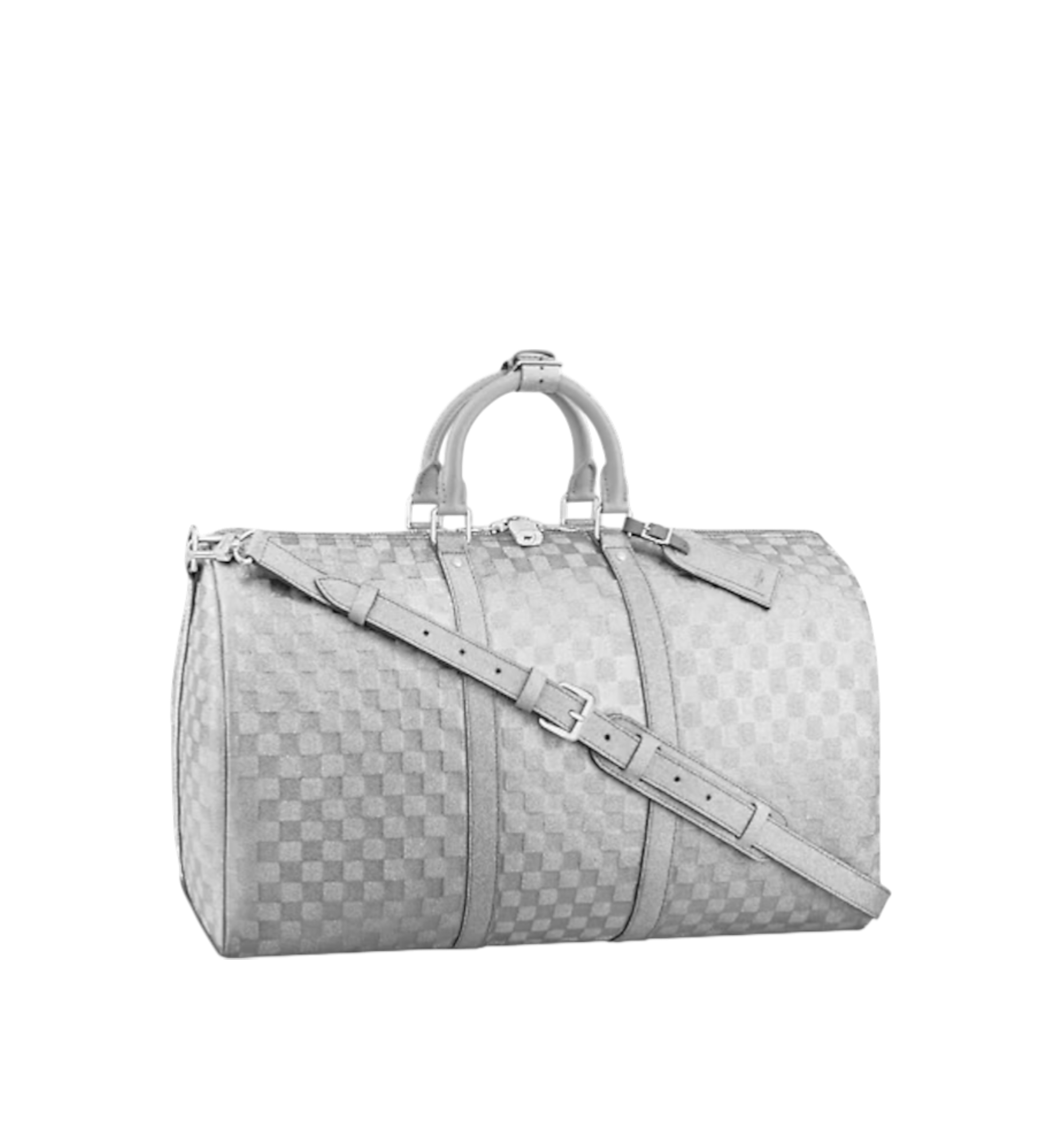 Louis Vuitton Keepall 50B Glitter Silver