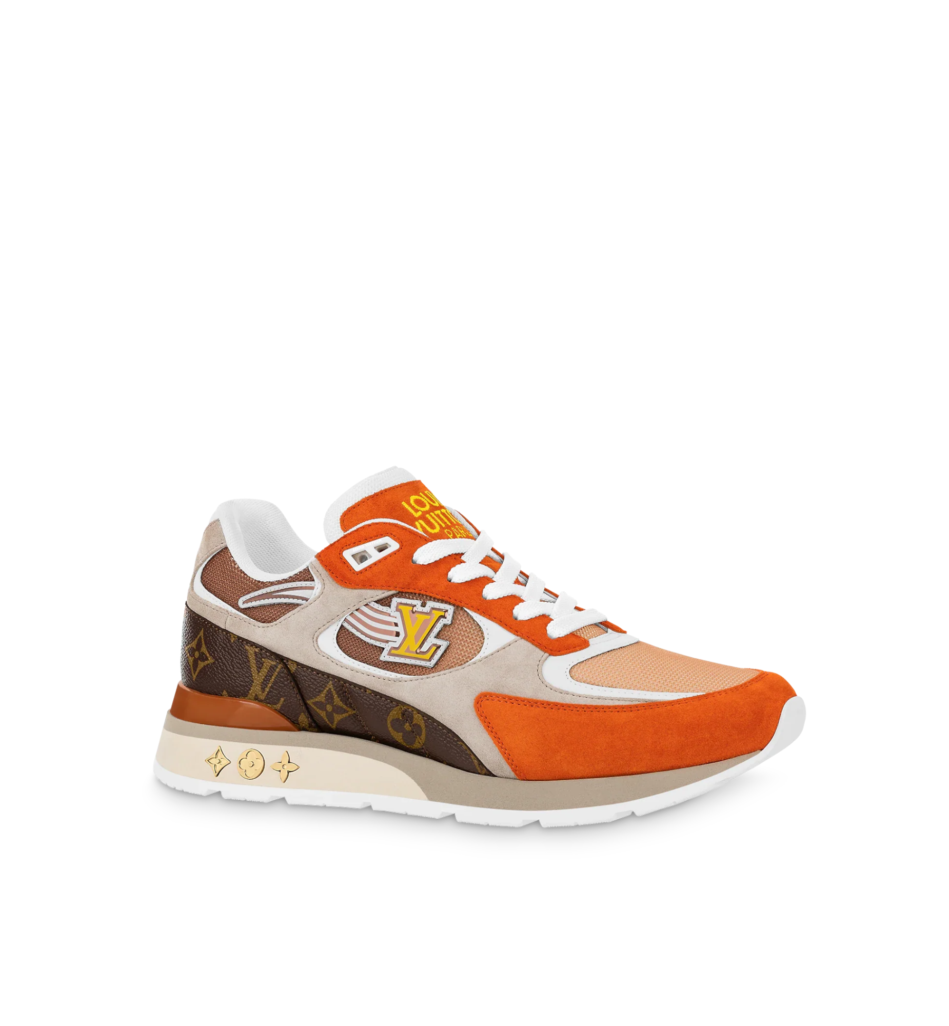 LOUIS VUITTON TRAINERS ORANGE AND WHITE MEN