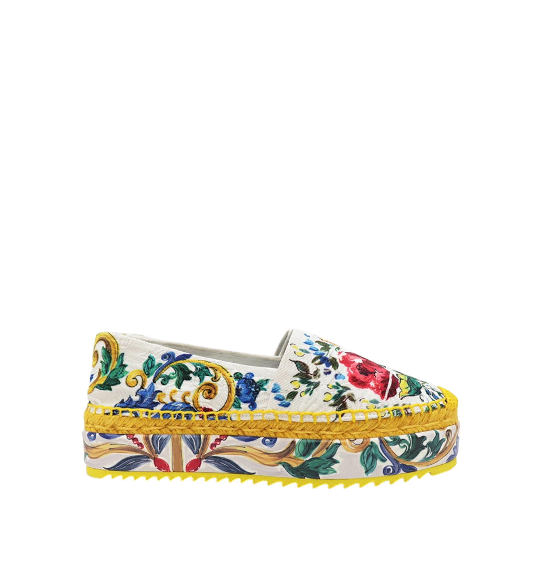 Dolce & Gabbana Espadrille Broccatto Yellow Women