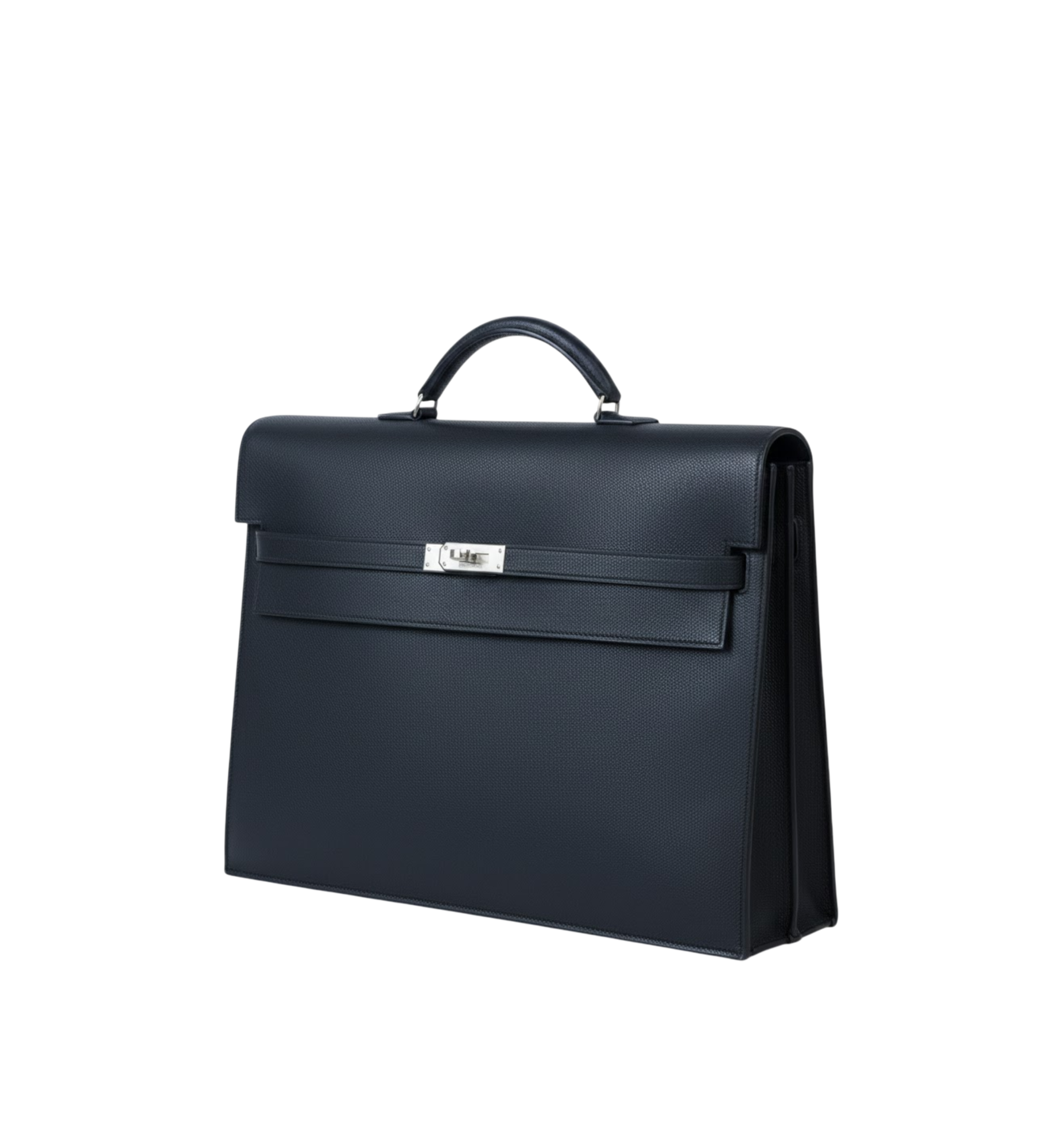 Hermès Briefcase Kelly Depeches Leather handbag Black
