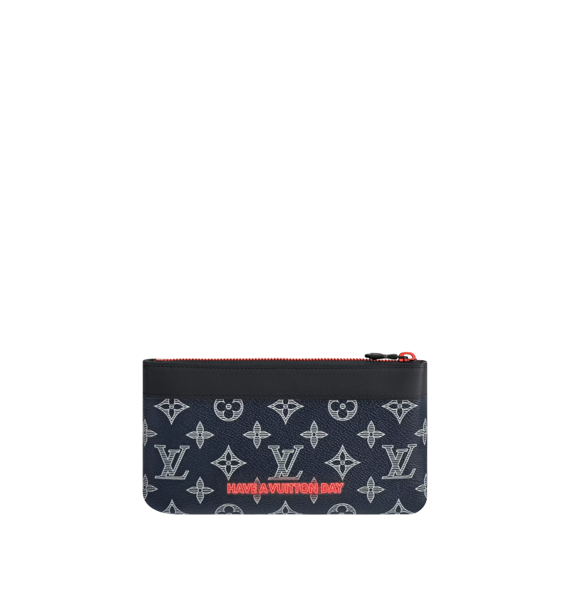 Louis Vuitton Monogram Upside Down Ink Pochette Apollo PM Navy Blue | Red