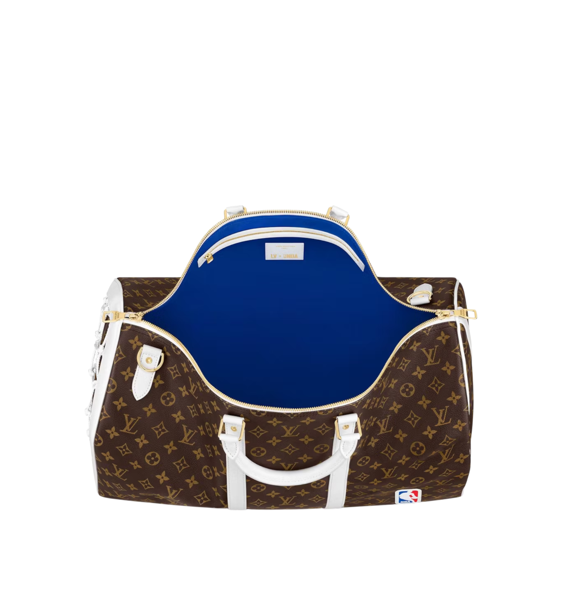 Louis Vuitton x NBA Keepall 55 Monogram White Handles